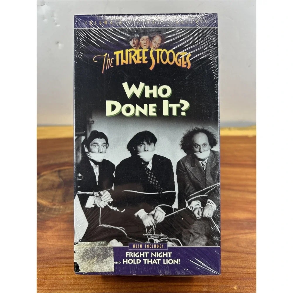 The Three Stooges - Who Done It? (VHS, 1993) **NEW**